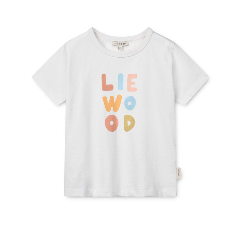 Liewood T-shirt APIA à motif - Liewood Pale tuscany / Crisp white - T-shirt