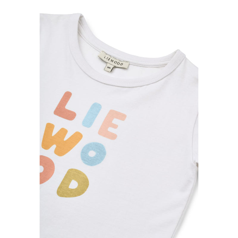 Liewood T-shirt APIA à motif - Liewood Pale tuscany / Crisp white - T-shirt