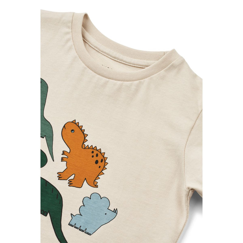 Liewood T-shirt APIA à motif - Dinosaurs / Sandy - T-shirt