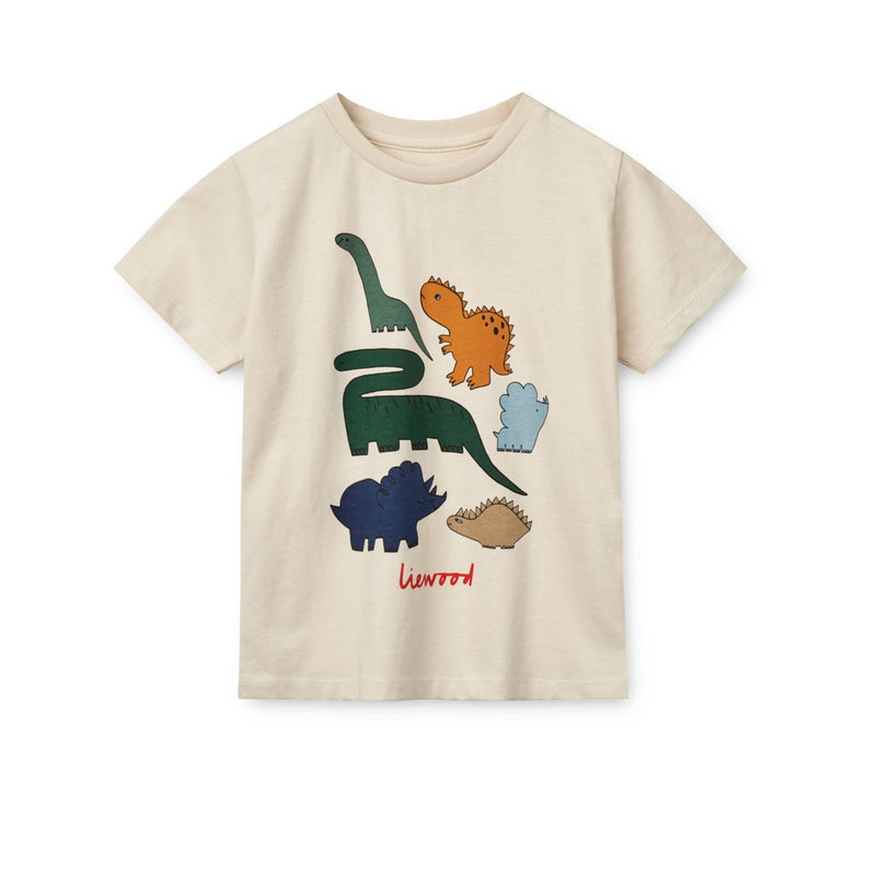 Liewood T-shirt APIA à motif - Dinosaurs / Sandy - T-shirt