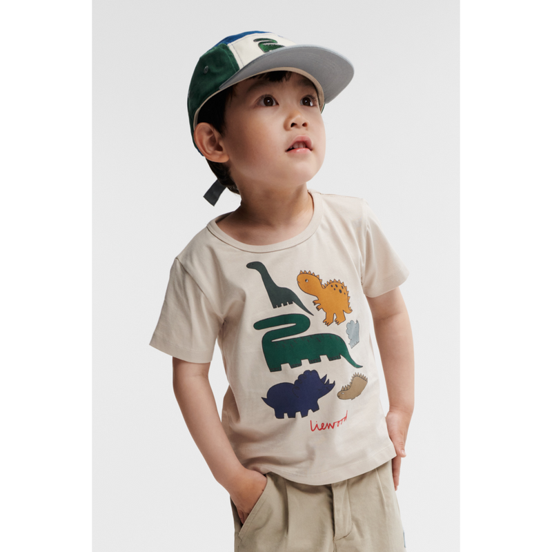 Liewood T-shirt APIA à motif - Dinosaurs / Sandy - T-shirt