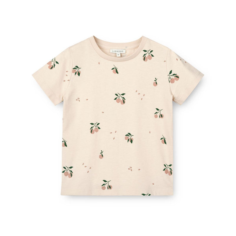 Liewood T-Shirt Imprimé En Coton Apia - Peach / Sea shell - T-shirt