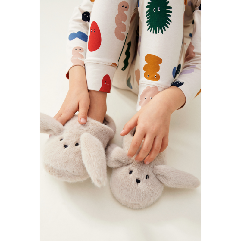 Liewood Chaussons Lapin Aviaja - Mist - Pantoufles