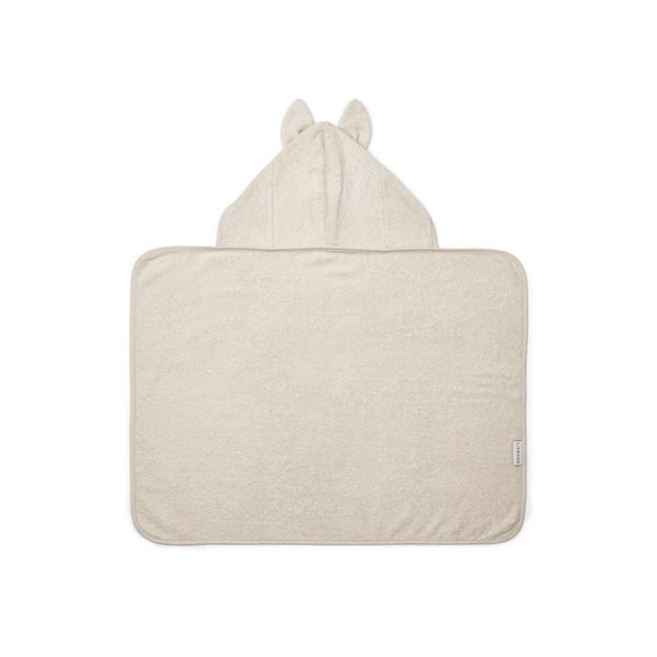 Liewood Serviette de bain à capuche Vilas Lapin Bébé  - Sandy - Serviettes / Gants de toilettes