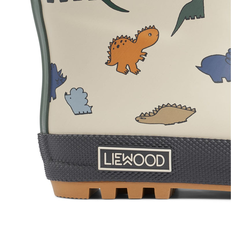 Liewood Bottes de pluie thermique Mason - Dinosaurs / Mist - Bottes de thermique