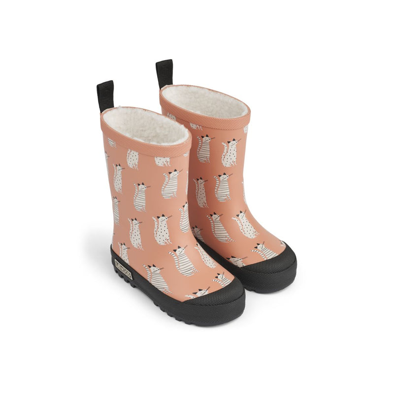 Liewood Bottes de pluie thermique Mason - Cat / Tuscany rose - Bottes de thermique