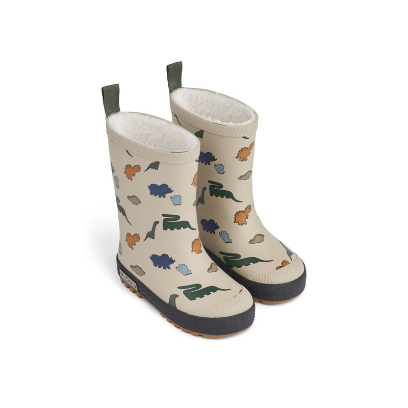 Liewood Bottes de pluie thermique Mason - Dinosaurs / Mist - Bottes de thermique