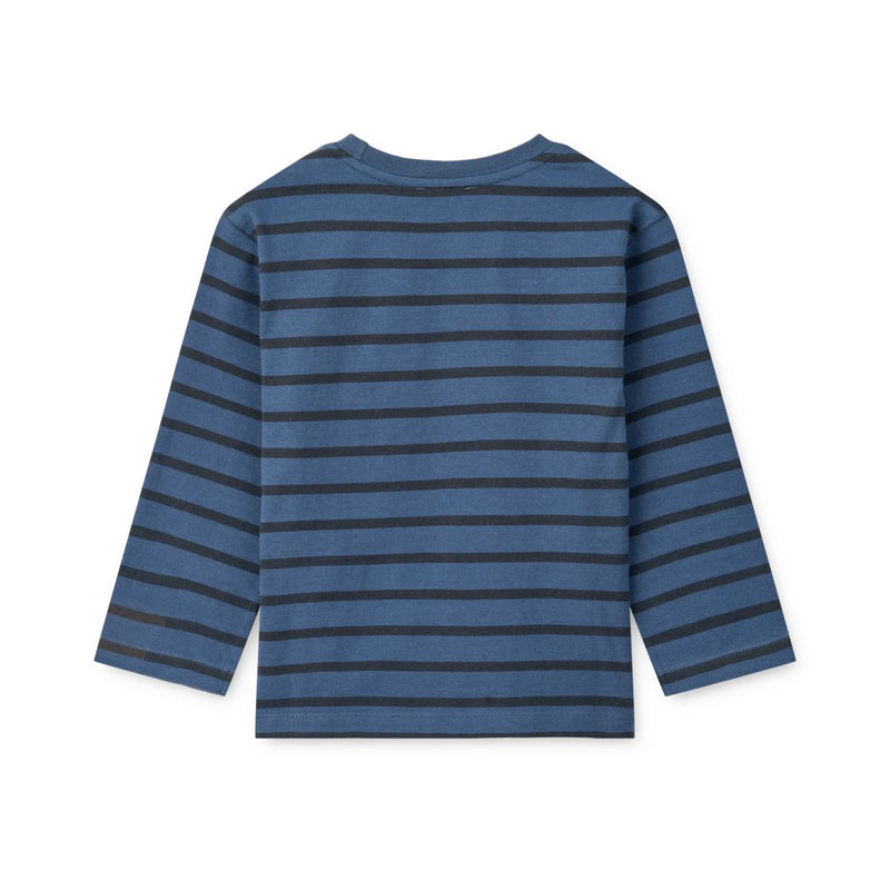 Liewood T-Shirt à manches longues Ullrik - Y/D Stripe Indigo blue / Classic navy - T-shirt