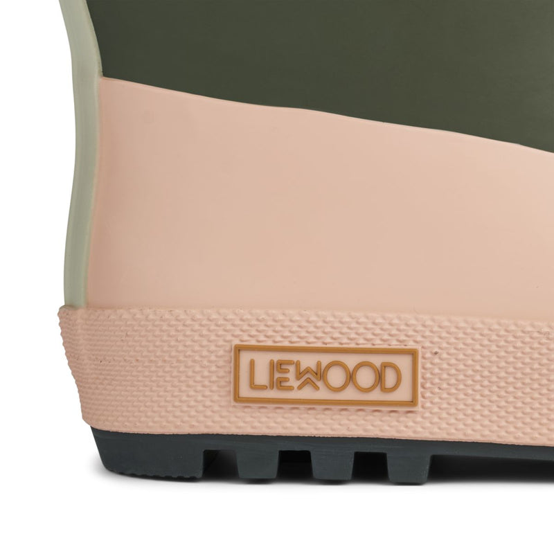 Liewood Botte de pluie technique Isaac - Army brown multi mix - Botte de pluie