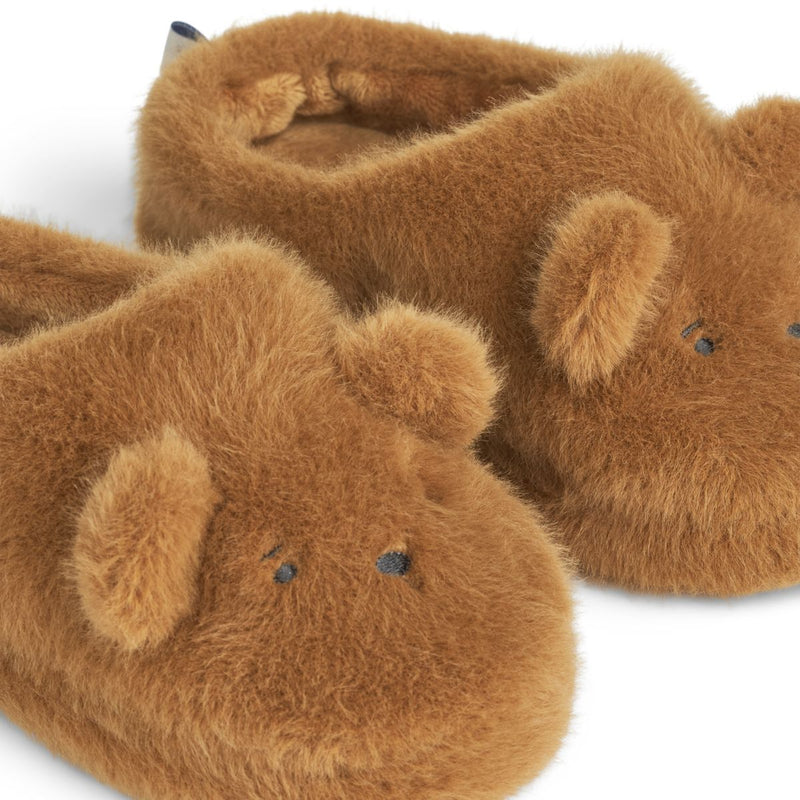 Liewood Chaussons Ours Aviaja - Golden caramel - Pantoufles