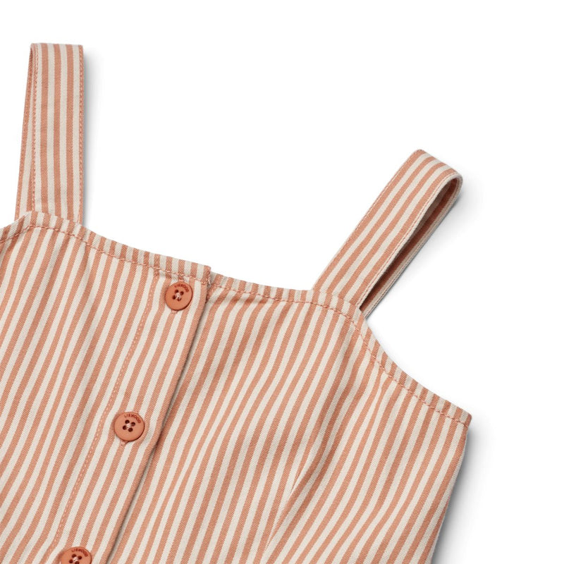 Liewood Robe À Bretelles À Rayures Zia - Y/D Stripe Tuscany rose/ Sandy - Robe