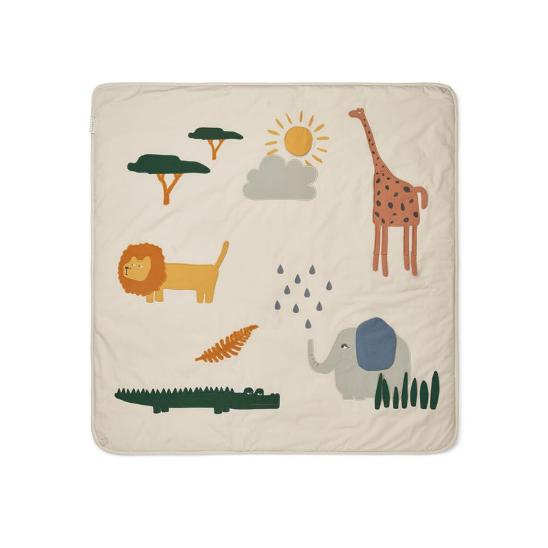 Liewood Tapis de jeu d’activité Glenn - Safari sandy mix - Tapis D'activité