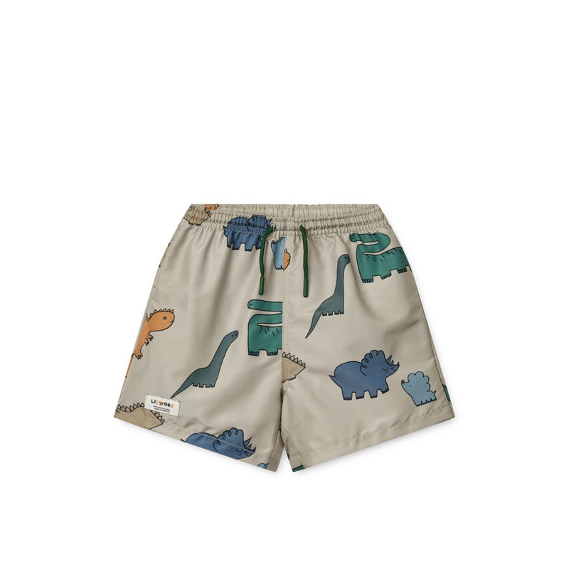 Liewood Short de bain DUKE imprimé - Dinosaurs / Mist - Short de bain