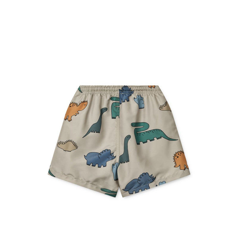 Liewood Short de bain DUKE imprimé - Dinosaurs / Mist - Short de bain