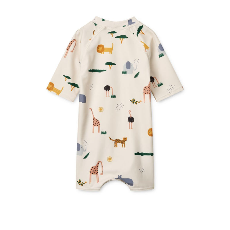 Liewood Combinaison de bain Bébé THOR - Safari sandy mix - Maillot de bain