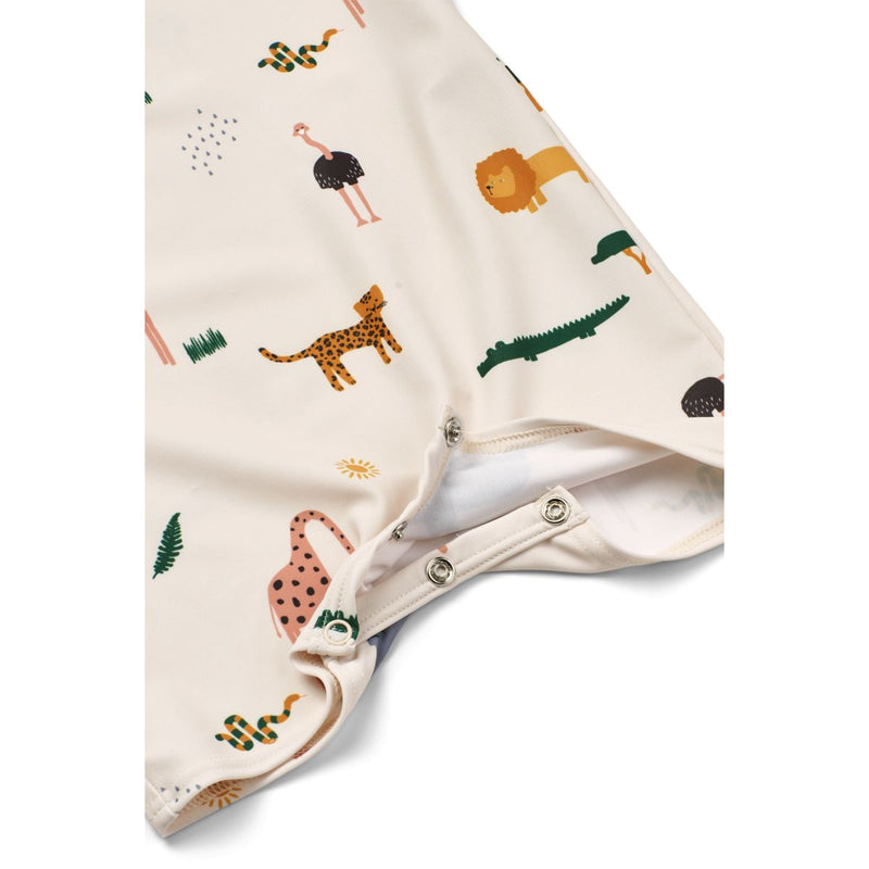 Liewood Combinaison de bain Bébé THOR - Safari sandy mix - Maillot de bain