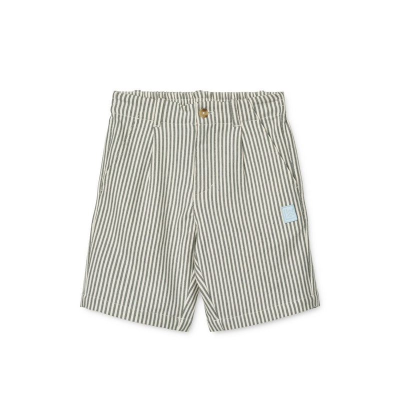 Liewood Short à rayures BARRETT - Y/D Stripe Whale Blue / Creme de la Creme - Shorts