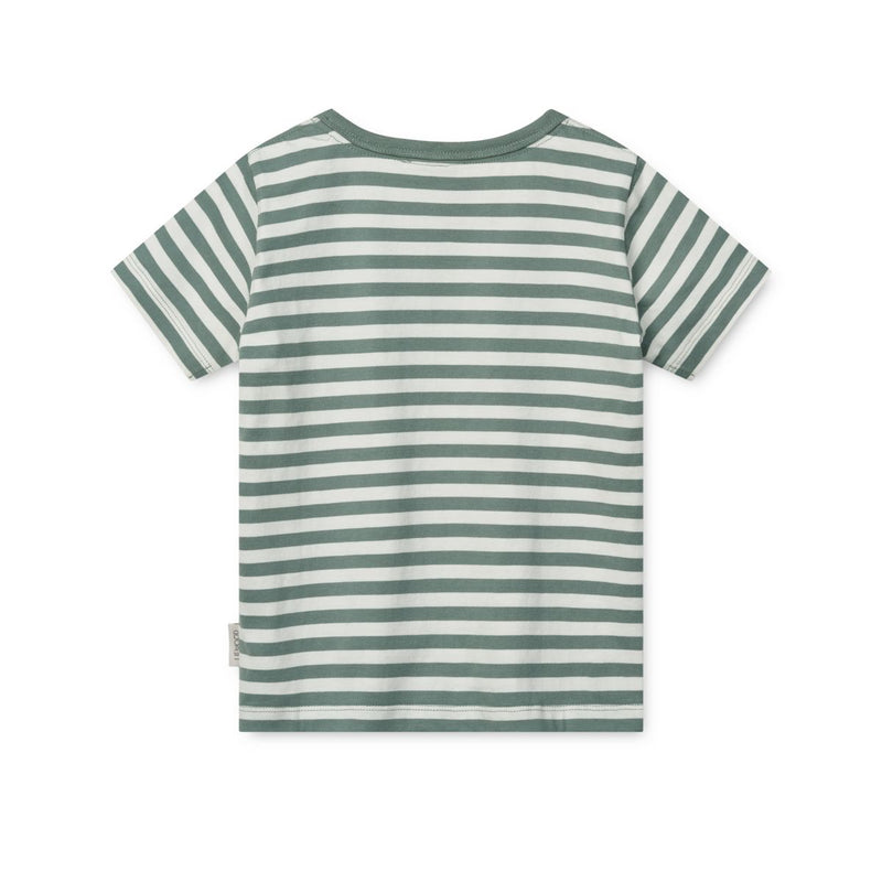 Liewood T-shirt APIA à motif - Circus / Stripe peppermint / Creme de la creme - T-shirt