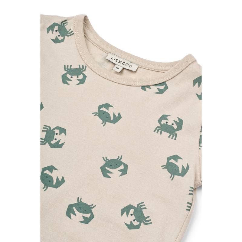 Liewood T-shirt imprimé APIA - Crab / Sandy - T-shirt