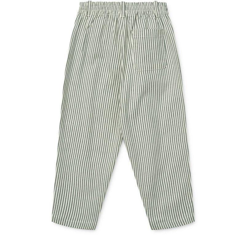 Liewood Short rayé BEAL - Y/D Stripe Whale Blue / Creme de la Creme - Pantalon