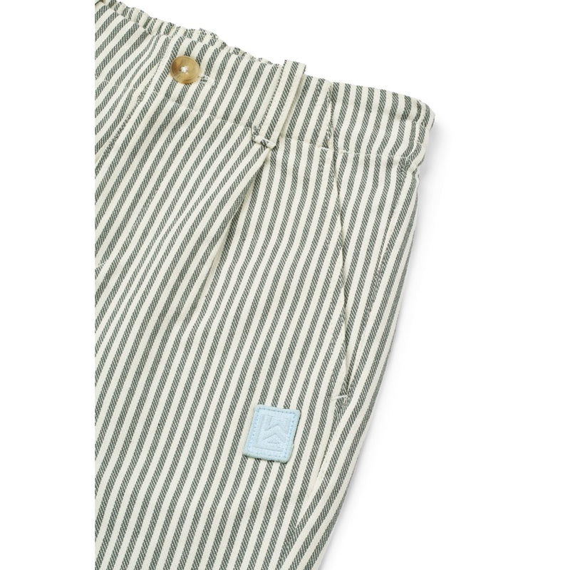 Liewood Short rayé BEAL - Y/D Stripe Whale Blue / Creme de la Creme - Pantalon