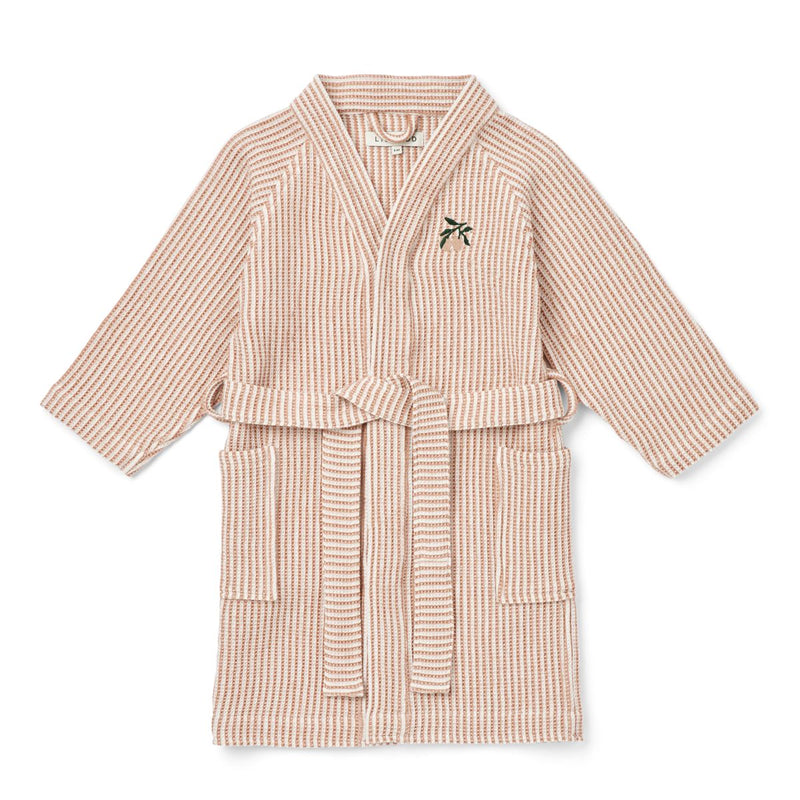 Liewood Peignoir Bertha - Y/D Stripe tuscany rose / creme de la creme - Peignori / Poncho