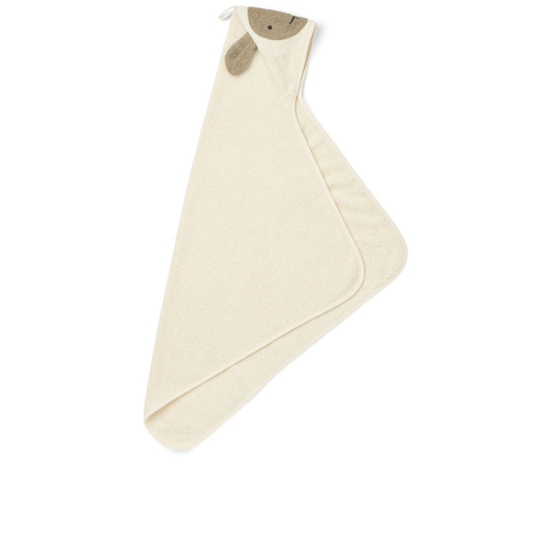 Liewood Serviette à capuche pour bébé Albert - Creme de la creme - Serviettes / Gants de toilettes