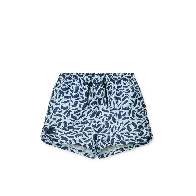 Liewood Short de bain imprimé AIDEN - Ocean / Pure sky - Short de bain