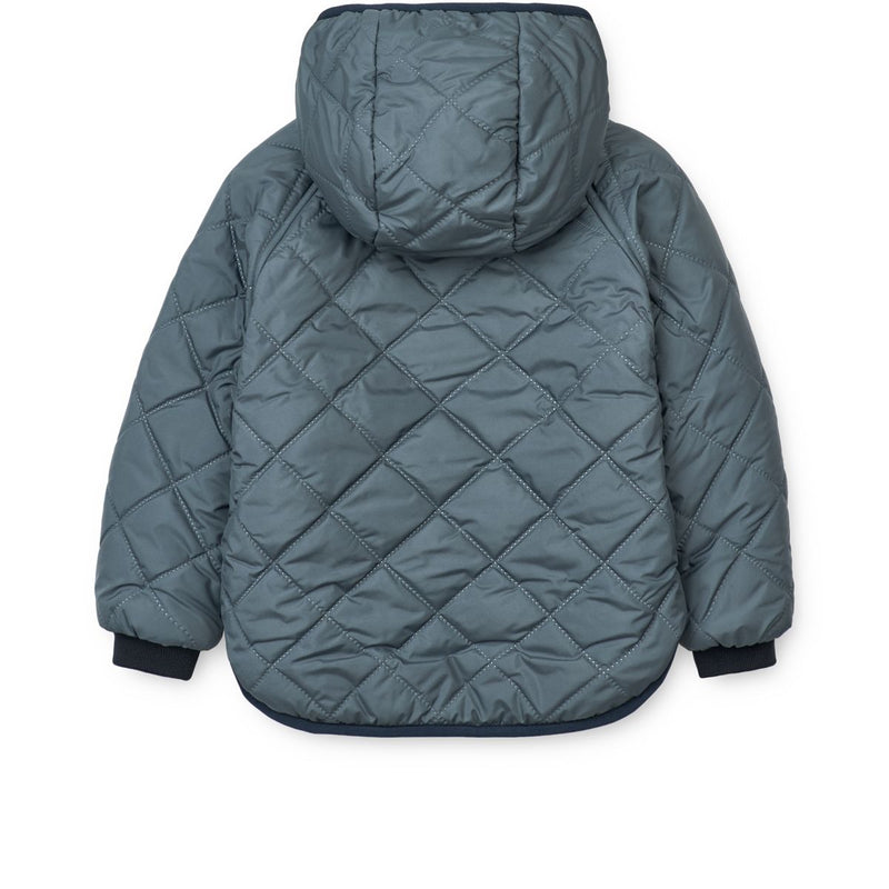 Liewood Veste réversible en polaire Jackson - Whale blue multi mix - Veste