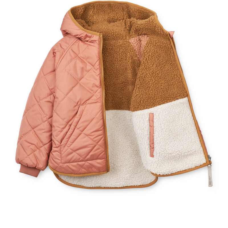 Liewood Veste réversible en polaire Jackson - Tuscany rose mix - Veste