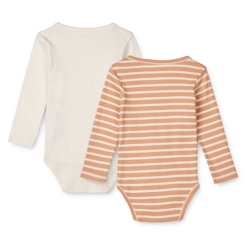 Liewood Body Hali lot de 2 - Y/D Stripe: Tuscany rose / Creme de la creme - Body