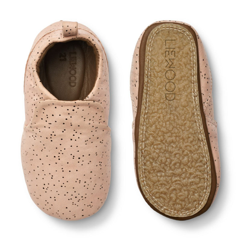 Liewood Pantoufles en cuir Eliot - Splash dots / Pale tuscany - Pantoufles