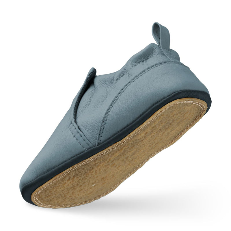 Liewood Pantoufles en cuir Eliot - Whale blue - Pantoufles