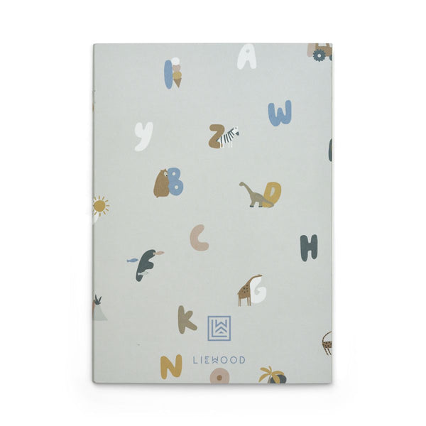 Liewood Carnets Sidney - Alphabet / Stripe mix - Carnets