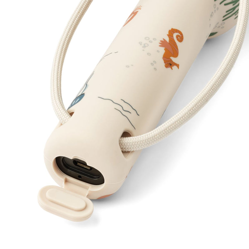 Liewood Lampe De Poche En Silicone Imprimée Gry - Sea creature / Sandy - Lampe de poche